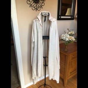 Adorable hooded open sweater